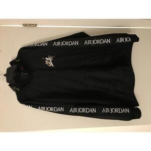 Jordan Men's Black Full-Zip Hoodie with Air Jordan Branding